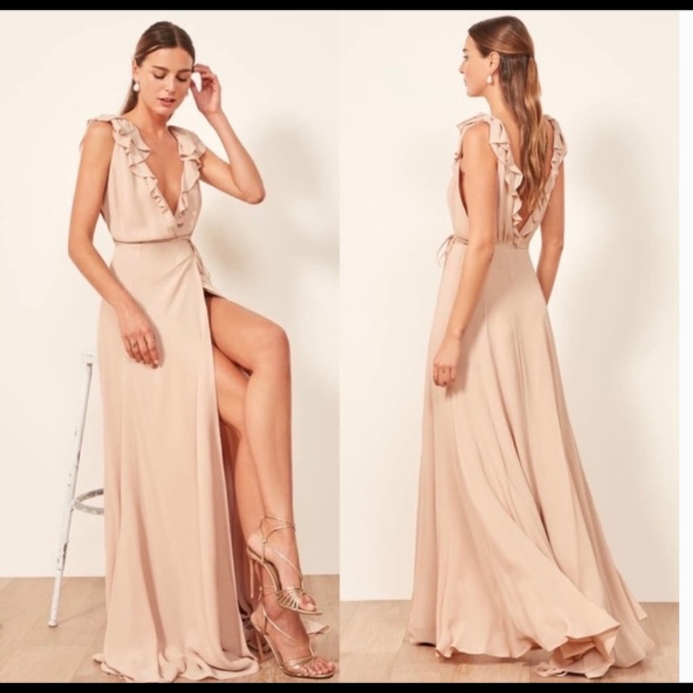 New Reformation Peppermint dress in champagne !
